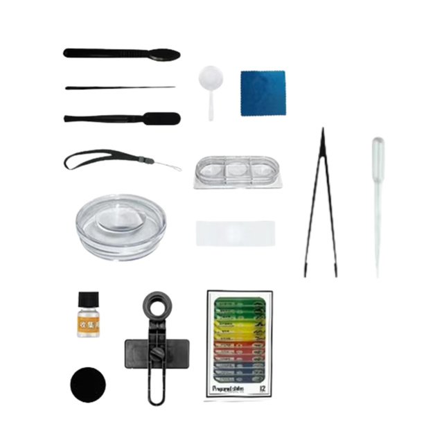 Portable Educational Microscope for Kids 2 in 1 60X/180X Accessories