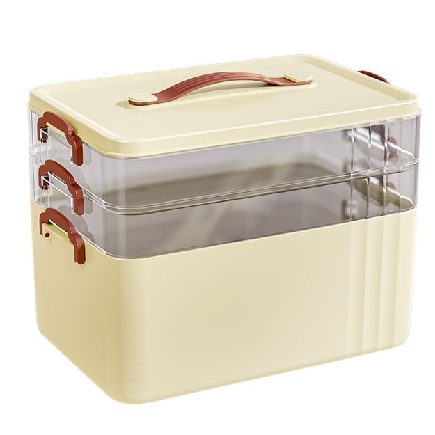 3-Level Roomy Medicine Organizer Box Home First Aid Kit 1
