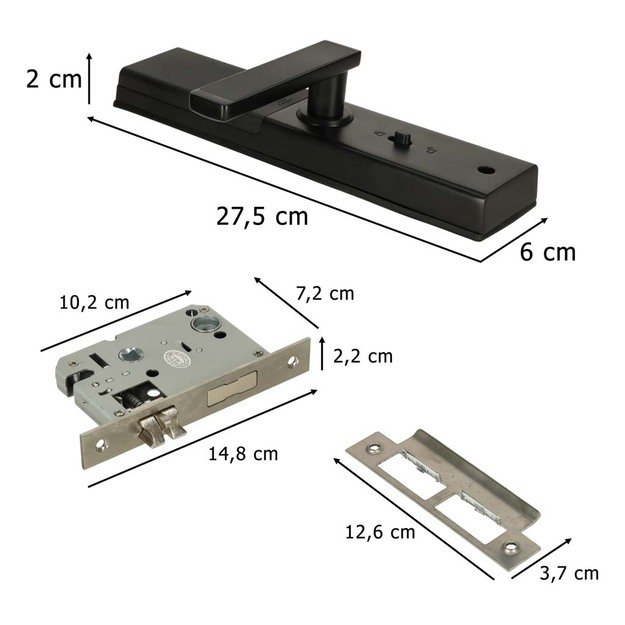 Išmani durų rankena su kodu ir pirštu antspaudu 10