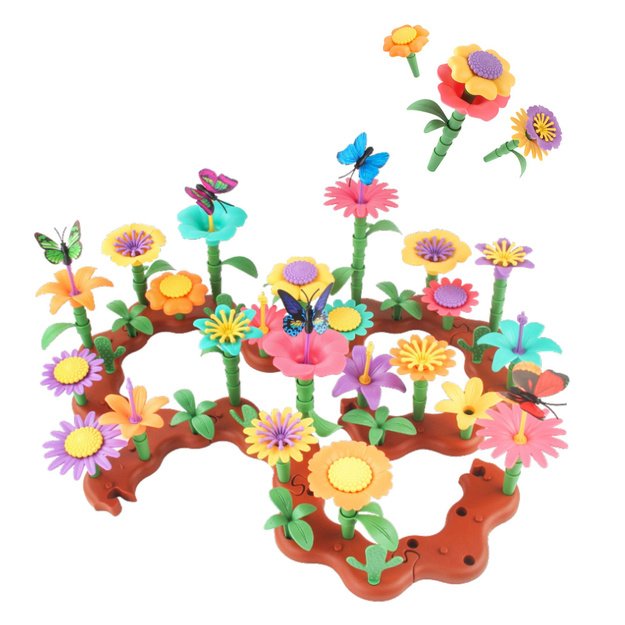 Creative Garden Flowers Construction Blocks Set 198 pcs. 1