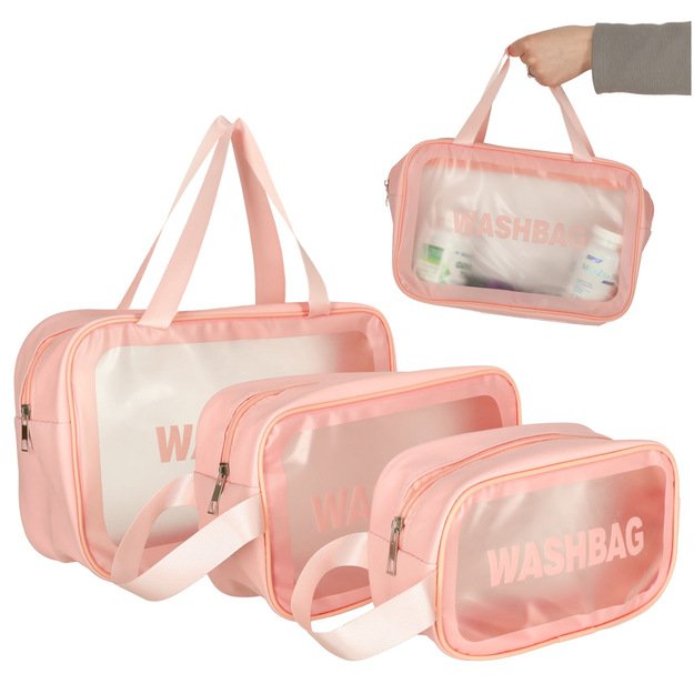 Cosmetic Bag Set (Pink)