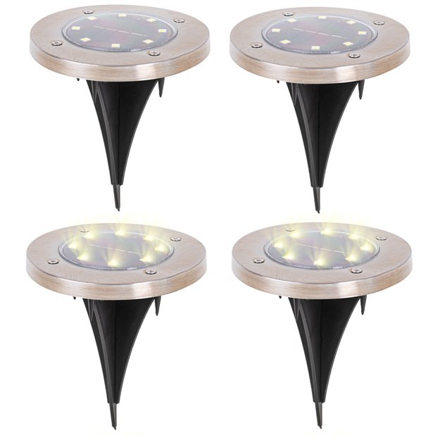 Garden lights driven into the ground LED 4 pcs. warm white