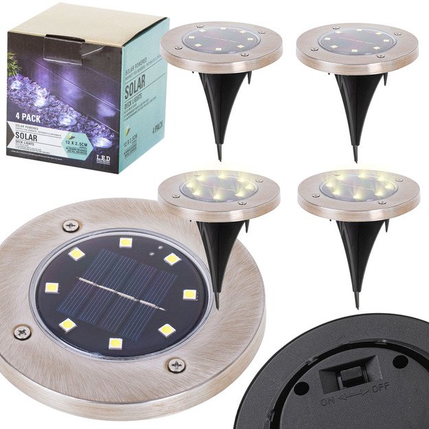 Garden lights driven into the ground LED 4 pcs. warm white