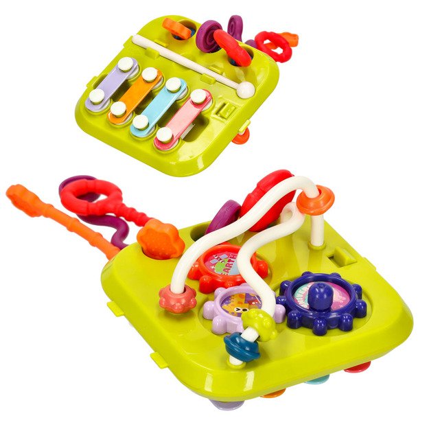 Interaktyvus mokomasis kubelių rūšiuoklis kūdikiams cimbolai 7in1 7