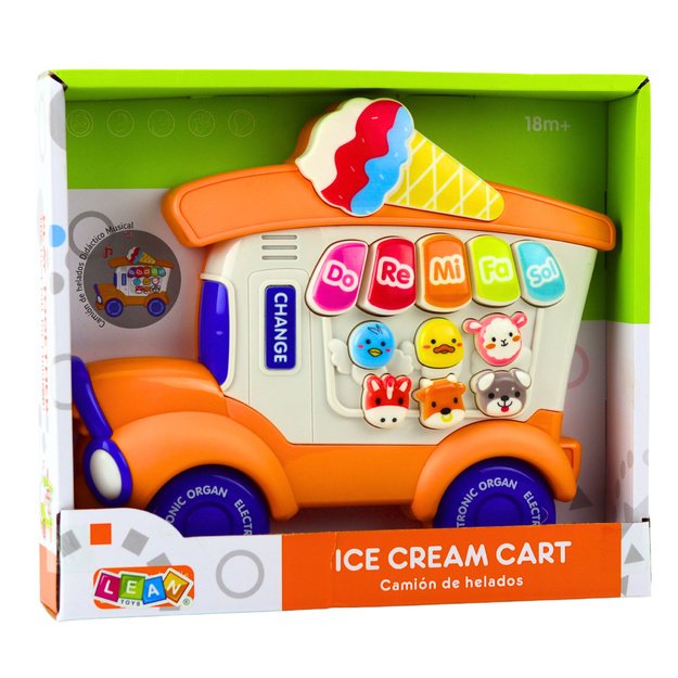 Electric Piano Educational For Toddlers Ice Cream Parlor Orange 2