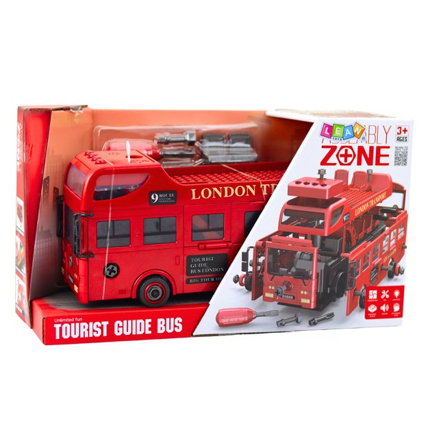 Double Decker Bus Turning London Transport Tools Lights Sounds 2