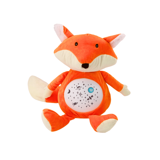 Plush Teddy Bear Sleeping Lights Sounds Night and Day Mode Fox 1