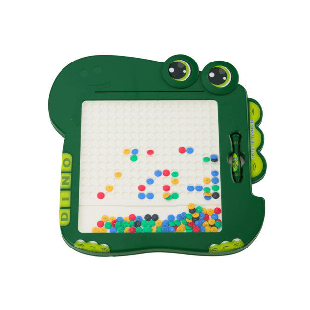 Educational Magnetic Board Dinosaur Pad Puzzle Green Beads 1