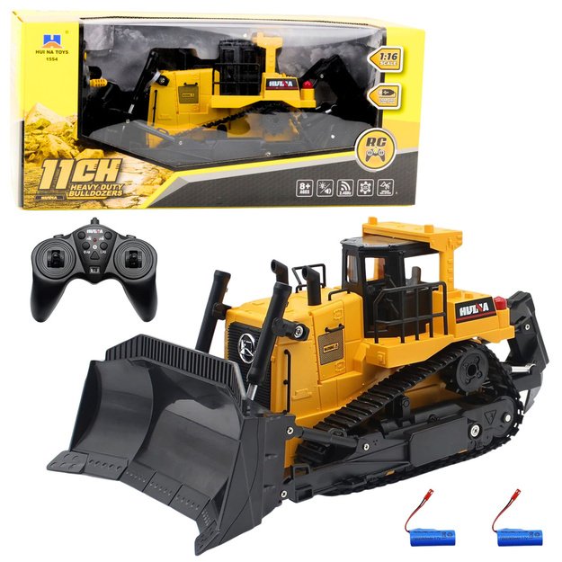 Bulldozer Bulldozer Construction Truck Remote Controlled 1:16 R/C Yellow