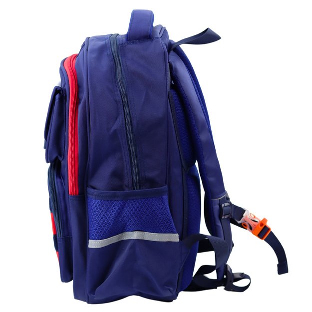 Children s School Backpack Chest Strap Navy Blue Red Space 20L 38cm 1