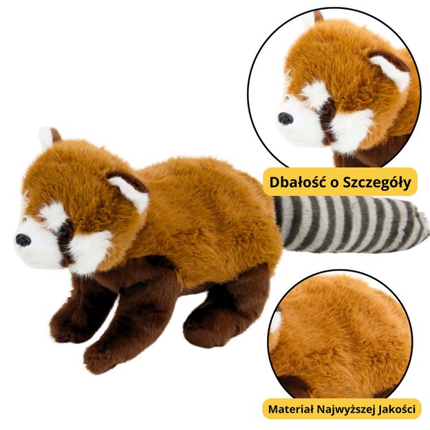 Plush Mascot Cuddly Toy Panda Red 45cm
