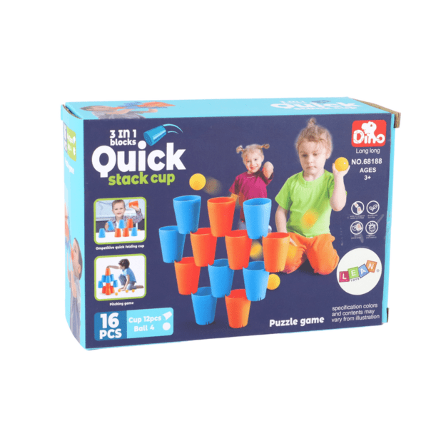 Edukacinis žaidimas 3in1 puodeliai 3