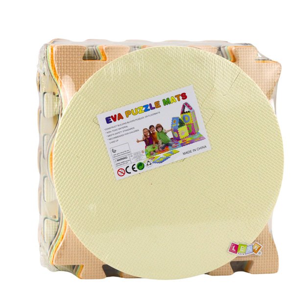 Soft Puzzle Educational Mat EVA Foam Animals Brown 16 pcs. 3