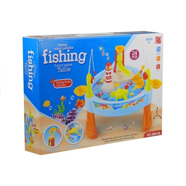 Spalvingas žvejybos stalas su meškerėmis vaikams 3