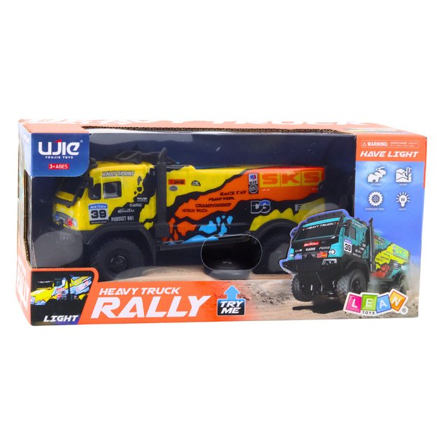 RC valdomas geltonas sunkvežimis 3