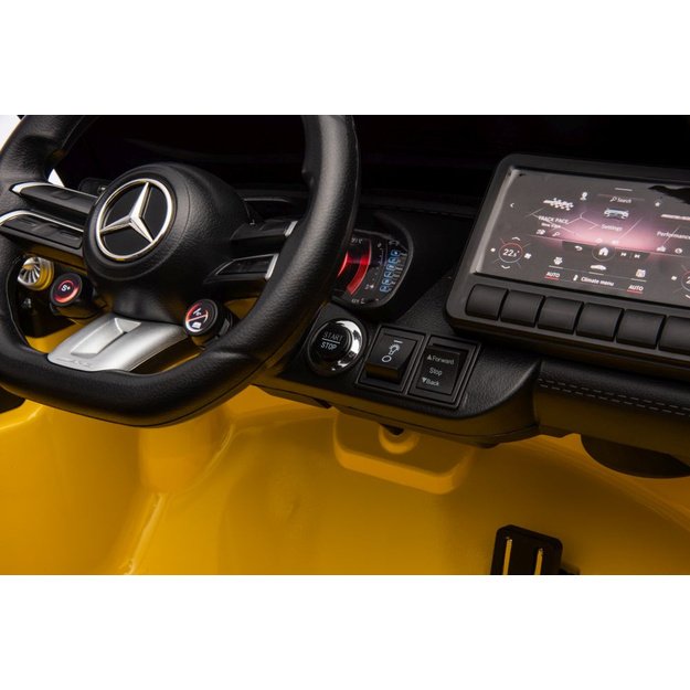 Mercedes AMG SL63 Battery Car, Yellow Painted