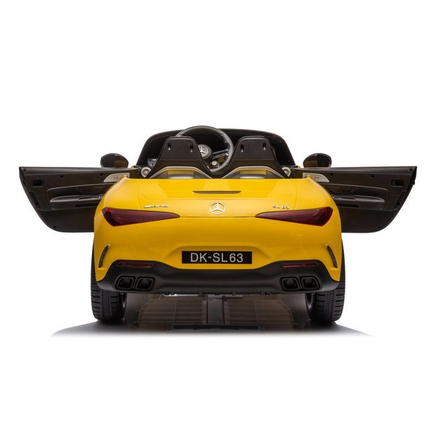 Mercedes AMG SL63 Battery Car, Yellow Painted
