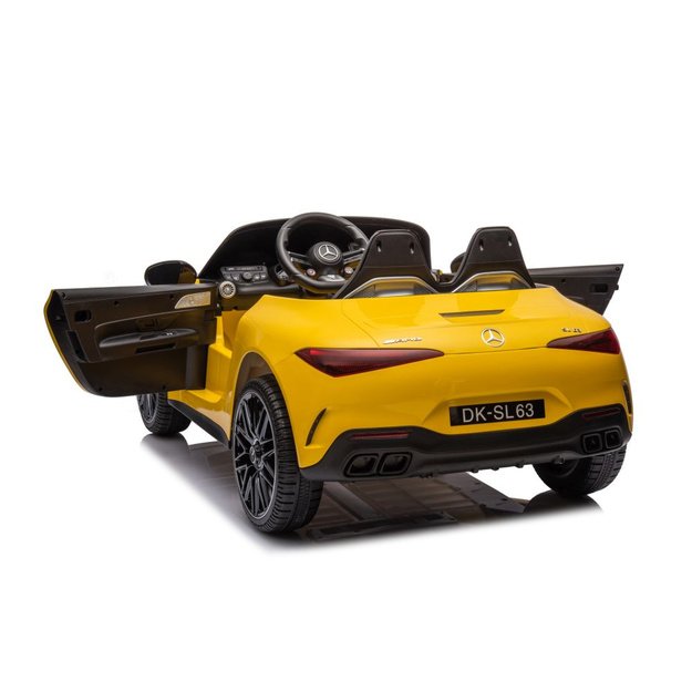 Mercedes AMG SL63 Battery Car, Yellow Painted