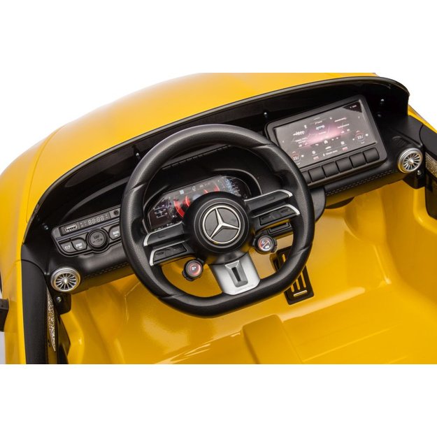 Mercedes AMG SL63 Battery Car, Yellow Painted