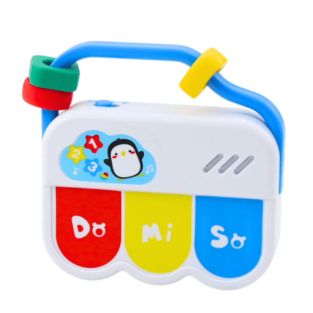 Set of musical toys for toddlers. Telephone, tambourine, keys, sounds, 3 pcs. 3