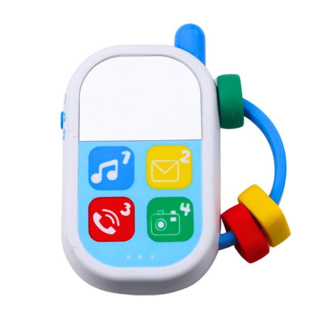 Set of musical toys for toddlers. Telephone, tambourine, keys, sounds, 3 pcs. 1