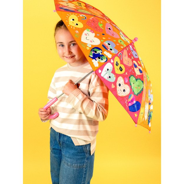 Magiškas skėtis, didelis, Širdelės 4