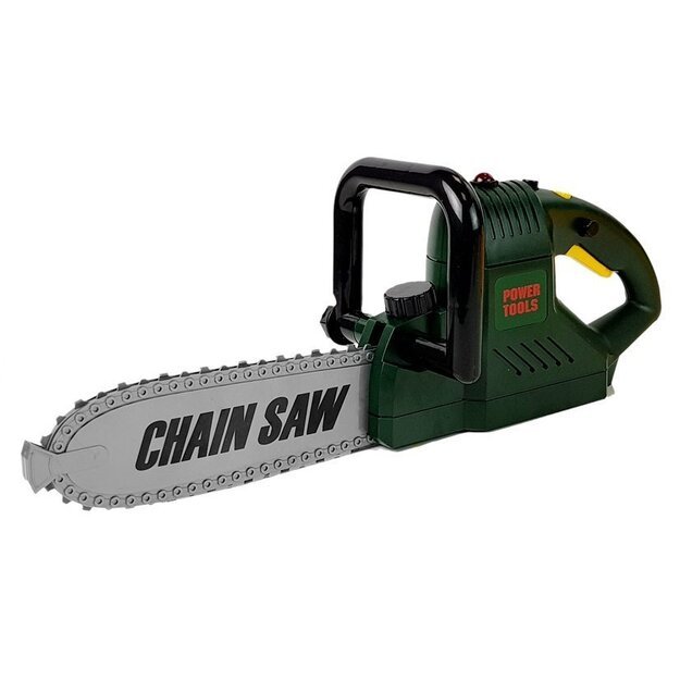 Įrankių rinkinys, pjūklas su akumuliatoriais, šalmas, pirštinės ir apsauginiai akiniai 3