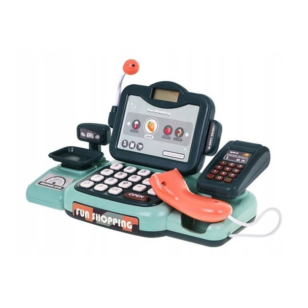 Cash Register Shop Kit with Microphone Sound Terminal 1