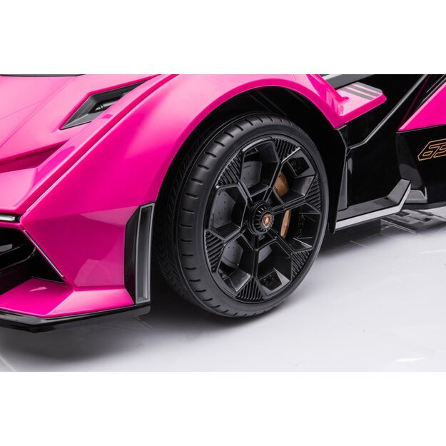 Elektrinis pasivažinėjimas automobiliu Lamborghini GT HL528 Pink 18