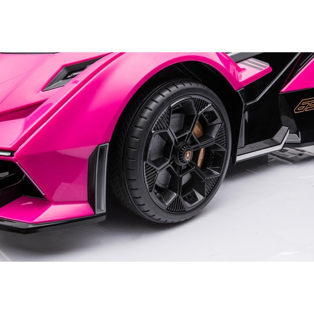 Elektrinis pasivažinėjimas automobiliu Lamborghini GT HL528 Pink 4