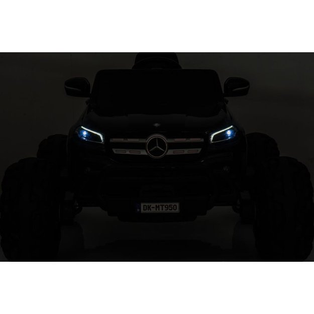 Akumuliatorinis automobilis "Mercedes DK-MT950 4x4", juodai lakuotas 32