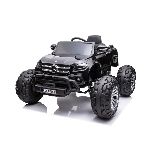 Akumuliatorinis automobilis "Mercedes DK-MT950 4x4", juodai lakuotas 36