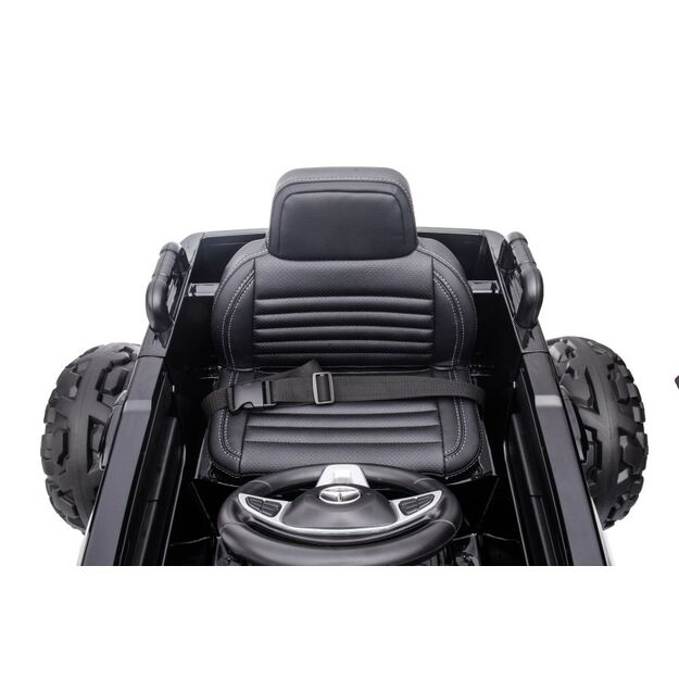 Akumuliatorinis automobilis "Mercedes DK-MT950 4x4", juodai lakuotas 15