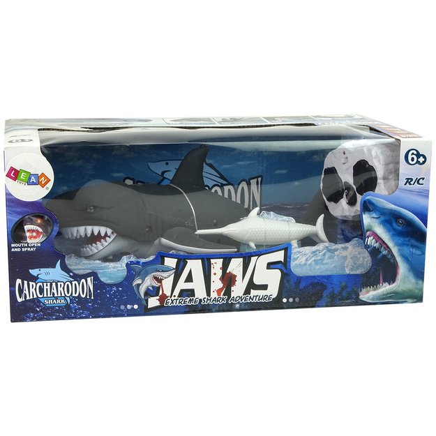 Infrared Remote Controlled Black Shark Moves Tail Water