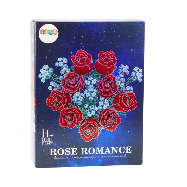 Construction Blocks Flower Bouquet Red Roses 649 pcs. 2