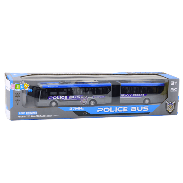 Nuotoliniu būdu valdomas policijos autobusas, LED šviesos, USB įkrovimas 4