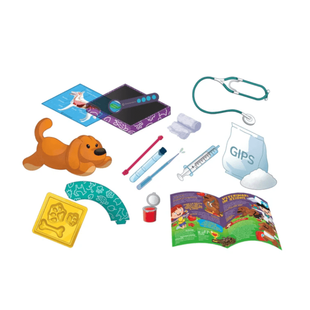 Science & Play Little Vet Set SOS Little Vet Puppy Polish Language Clementoni 50712