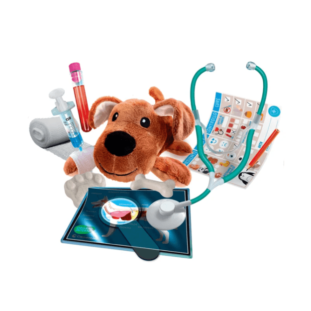 Science & Play Little Vet Set SOS Little Vet Puppy Polish Language Clementoni 50712