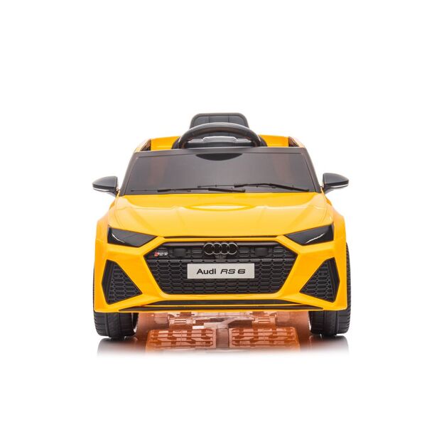 Elektrinis pasivažinėjimas automobiliu "Audi RS6" BRD-2118 geltonos spalvos