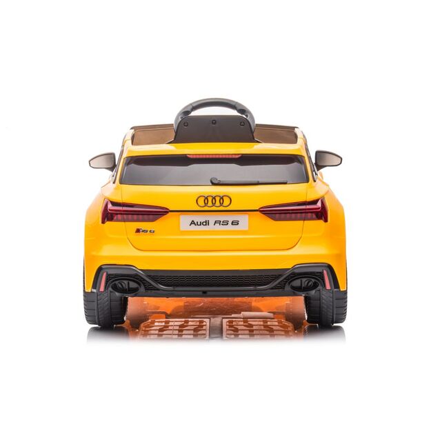Elektrinis pasivažinėjimas automobiliu "Audi RS6" BRD-2118 geltonos spalvos 11