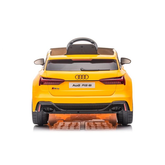 Elektrinis pasivažinėjimas automobiliu "Audi RS6" BRD-2118 geltonos spalvos 6