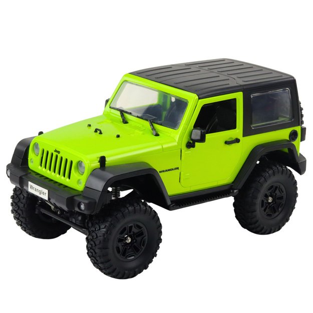 Remote Controlled Off-Road Vehicle RC Jeep Wrangler Rock Crawler Green 1:14 1