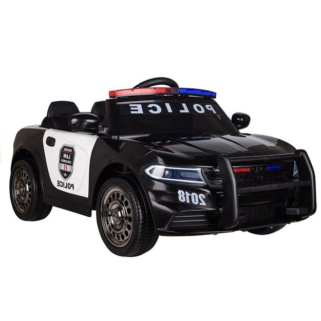 Police Electric Ride-On Car - Black