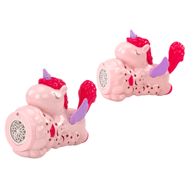 Bubble Machine Unicorn Lights Sounds Pink 1