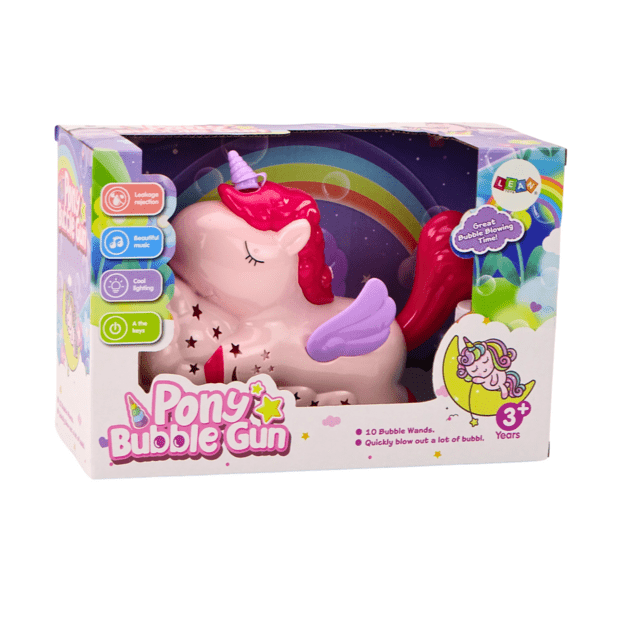 Bubble Machine Unicorn Lights Sounds Pink 2