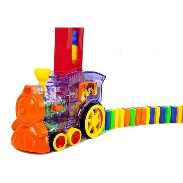 LED Locomotive Arranges Domino Train Building Blocks Puzzle 1