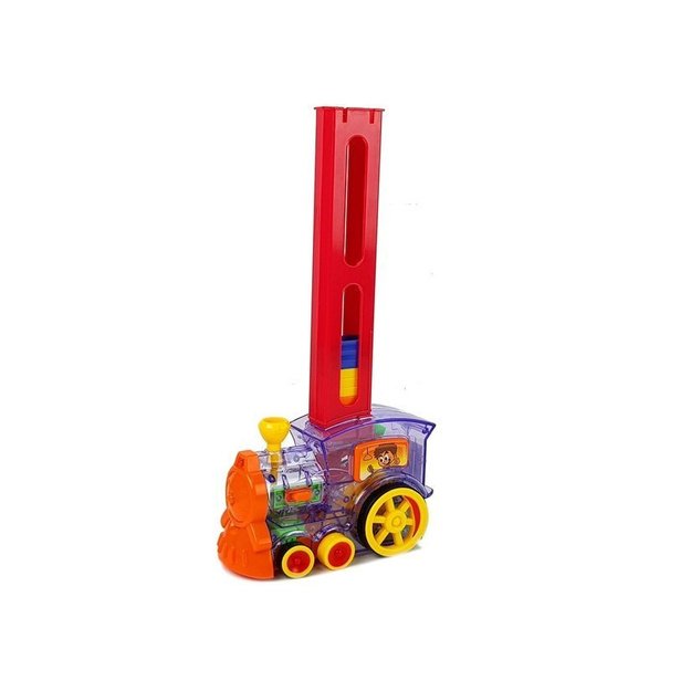 LED Locomotive Arranges Domino Train Building Blocks Puzzle 2