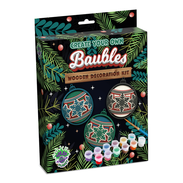 Splat Planet 3D medinis paveikslas, Kalėdiniai žaisliukai