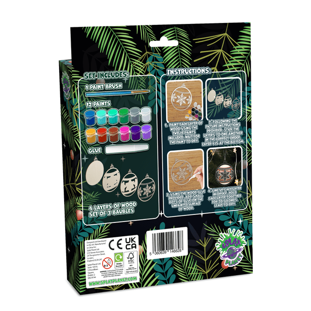 Splat Planet 3D medinis paveikslas, Kalėdiniai žaisliukai 2