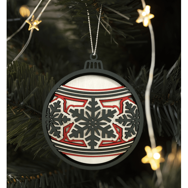 Splat Planet 3D medinis paveikslas, Kalėdiniai žaisliukai 3